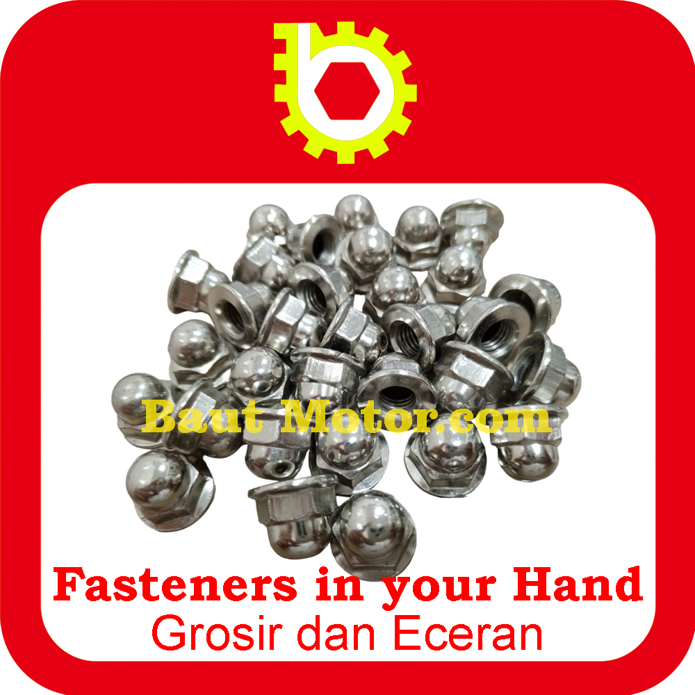 Mur topi flange m7 pendek