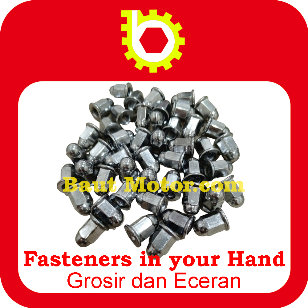 Mur topi flange m7 tinggi